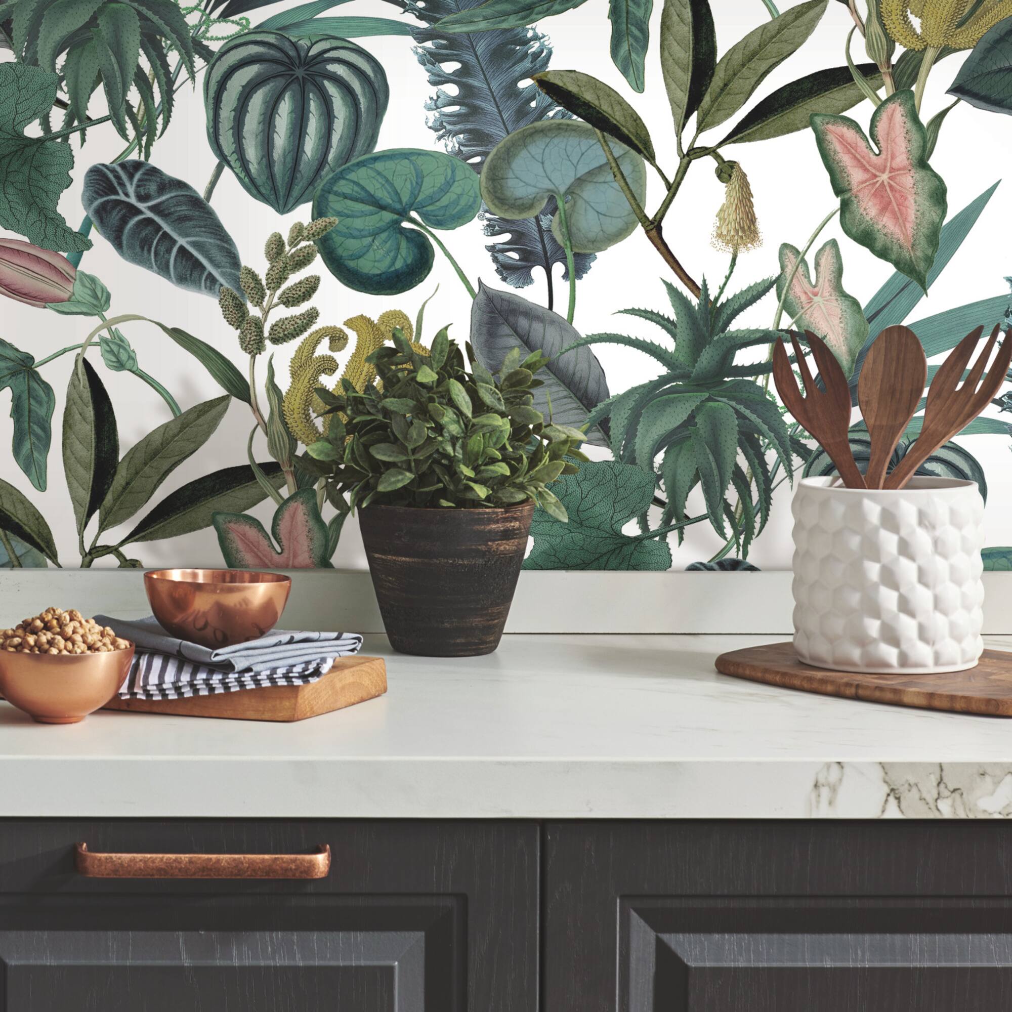 RoomMates Mr. Kate Tropical Peel & Stick Wallpaper